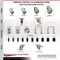 Service Caster 5 Inch 316SS Gray Polyurethane Swivel 1-3/8 Inch Expanding Stem Caster Set SCC SCC-SS316EX20S514-PPUB-138-4 - alternate 2